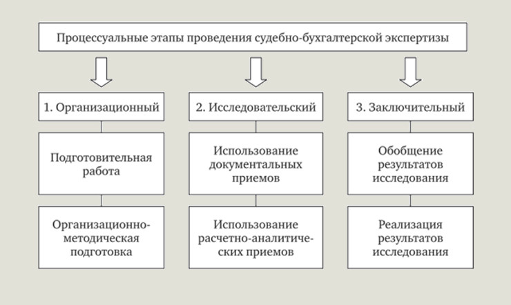 Процессуальные этапы проведения судебно-бухгалтерской экспертизы